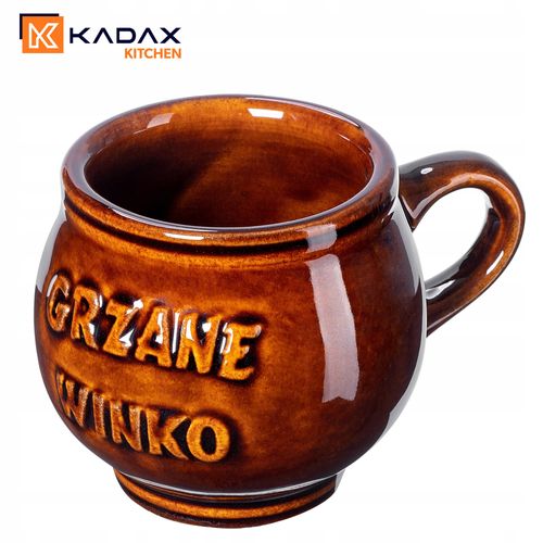 Kadax Kubki do Grzańca Wina z Uchem 300ml Zestaw na Arena.pl