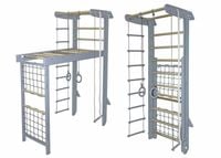 Drabinka gimnastyczna drewniana Winner szary