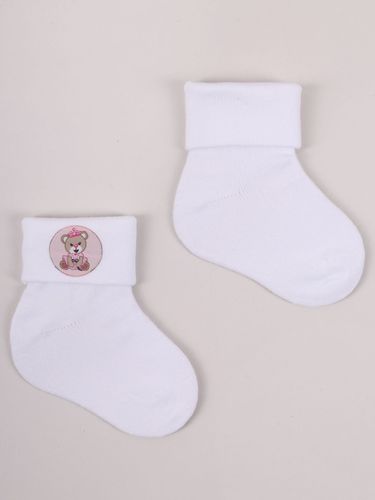 Skarpety niemowlęce bawełniane dziewczęce miś 3PAK 6-12 miesięcy YOCLUB na Arena.pl