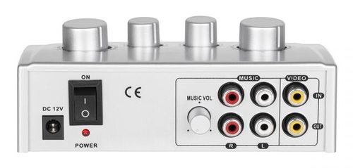 Mikrofon do KARAOKE MIKSER AUDIO z efektami ECHO 2 mikrofony w zestawie na Arena.pl