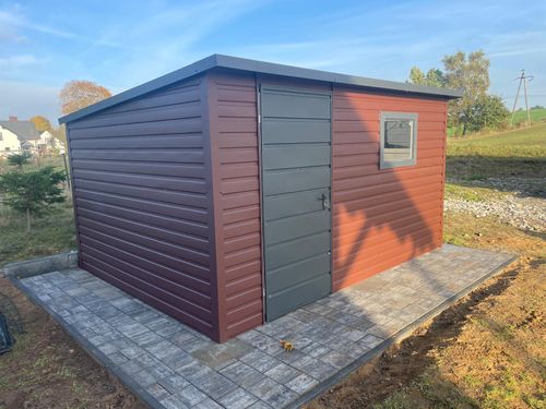 Domek ogrodowy 4×2m Brąz + Grafit Matowy PREMIUM na Arena.pl