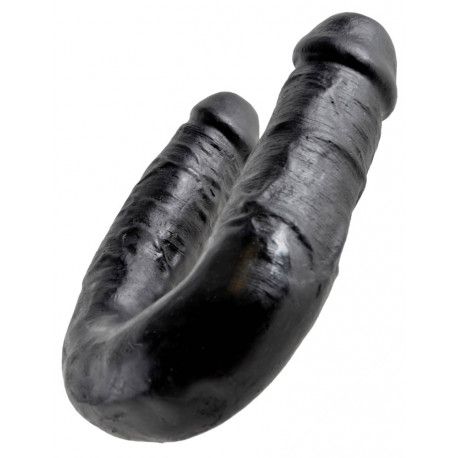 King Cock U-Shaped Medium Dwustronne Dildo zdjęcie 3