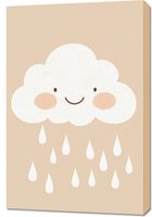 Obraz 60x90cm Wzory dla Dzieci, Dziewczynki i Chłopca - Chmurka