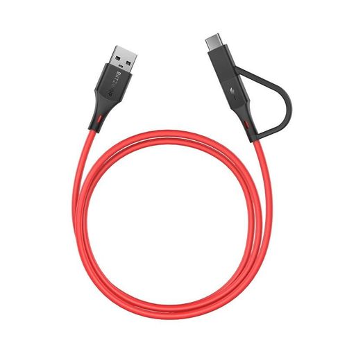 Kabel Micro USB + adapter USB-C BlitzWolf BW-MT3 3A 0,91m na Arena.pl