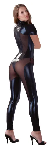 cottelli party kombinezon czarny l z siateczką i zamkami na Arena.pl