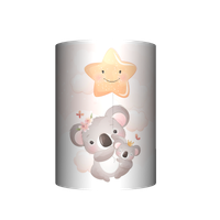 Abażur Tuba - Koala z balonikiem (różowo-biała)