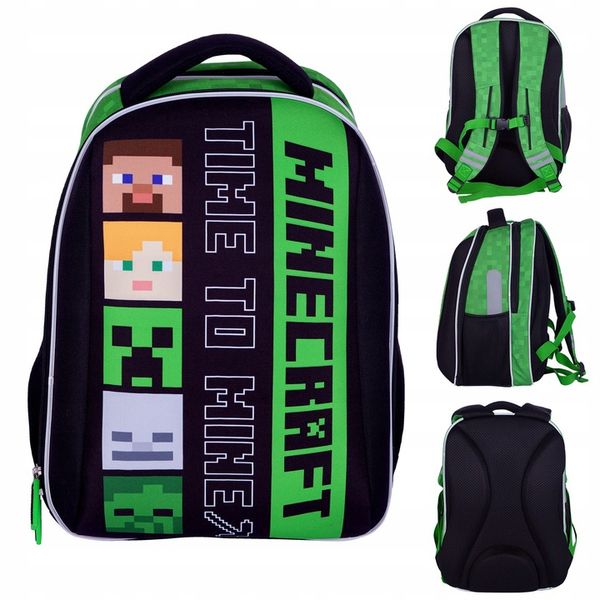 Tornister Plecak Szkolny MINECRAFT ALEX&STEVEN zdjęcie 1
