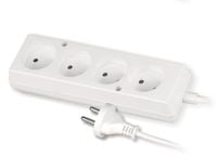 przedłużacz mieszkaniowy 4 gniazda 1,5 metra b/u - vt-300-0415