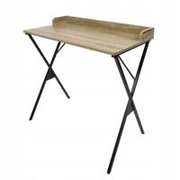 Klasyczne biurko MILO kolor DĄB 80 cm młodzieżowe LOFT komputerowe STOLIK