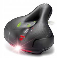 WYGODNE SIODEŁKO ROWEROWE SIODŁO MIEJSKIE MIĘKKIE SZEROKIE EXTRA WENTYLACJA