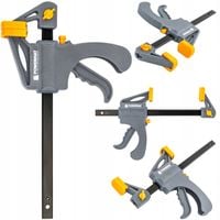 ŚCISK STOLARSKI ZACISK DŹWIGNIOWY 150x60 MM SZYBKOZACISKOWY AUTOMATYCZNY