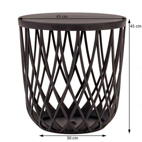 ZESTAW OGRODOWY BALKONOWY 2X KRZESŁO PLASTIKOWE AŻUROWE + STOLIK zdjęcie 7