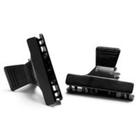 Efalock Klipsy do włosów, klamry do separacji, czarne, 12 sztuk