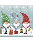 Serwetki papierowe świąteczne skrzaty krasnoludki, 20 szt.