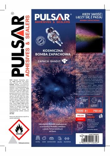 ODŚWIEŻACZ POWIETRZA SPRAY PULSAR ZAPACH DLA MĘŻCZYZN BANDIT 750 ml x2 na Arena.pl