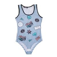 Body Z Nadrukiem - Błękitne - Xbody1Bł