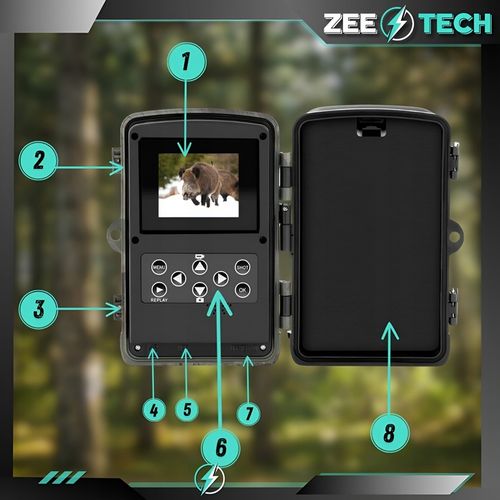 FOTOPUŁAPKA KAMERA MYŚLIWSKA LEŚNA IR 940nm PL MENU KARTA 32GB + na Arena.pl