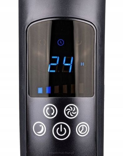 WENTYLATOR PODŁOGOWY WIATRAK STOJĄCY CZARNY CICHY 80W 135 CM na Arena.pl