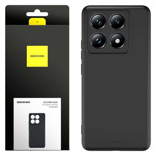 Spacecase Silicone Case 3.0 Xiaomi 14T Pro Black zdjęcie 1