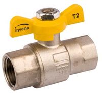 kurek kulowy gazowy 1/2'' z motylem z gwintem w/w - h/gz-20-015