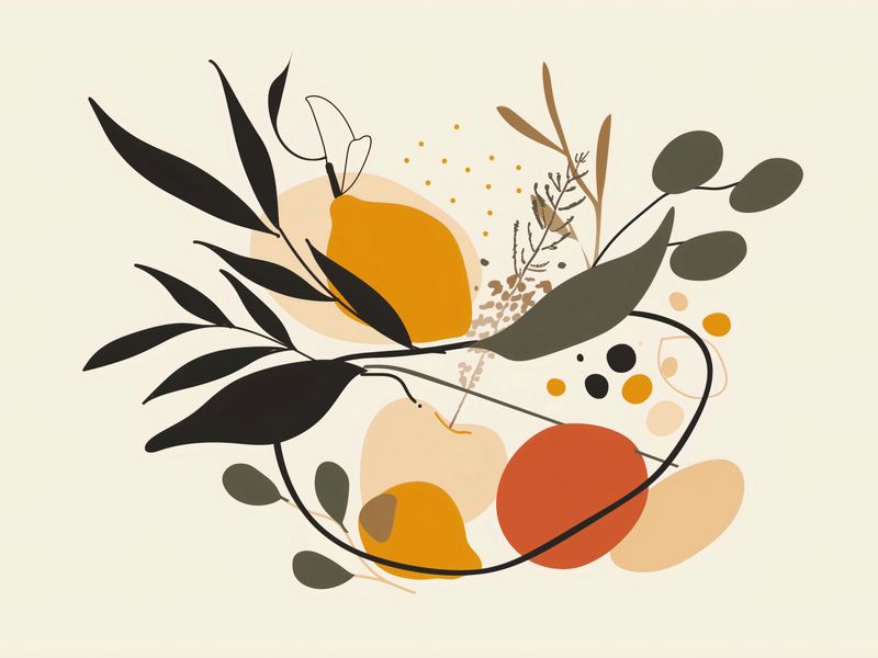 Plakat 100x75cm Botaniczny Wir zdjęcie 1