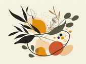 Plakat 100x75cm Botaniczny Wir
