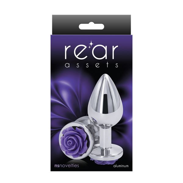 NS Novelties Rose Buttplug Medium Purple zdjęcie 2