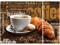 70X50CM APETYCZNA KAWA DWÓJ OBRAZ NIESYMETRYCZNY