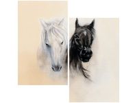 60X60CM BLACK&WHITE DWU OBRAZ ŚCIAN