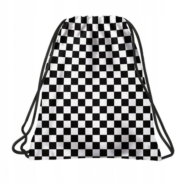 ZESTAW 3 el. Plecak szkolny młodzieżowy BackUP 26 L kratka, SZACHOWNICA zdjęcie 3