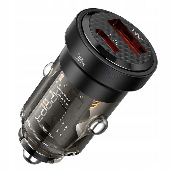 ŁADOWARKA SAMOCHODOWA SZYBKA QUICK USB / USB-C 30W zdjęcie 1