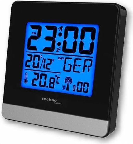 Zegar budzik Technoline czarny 8cm zdjęcie 6