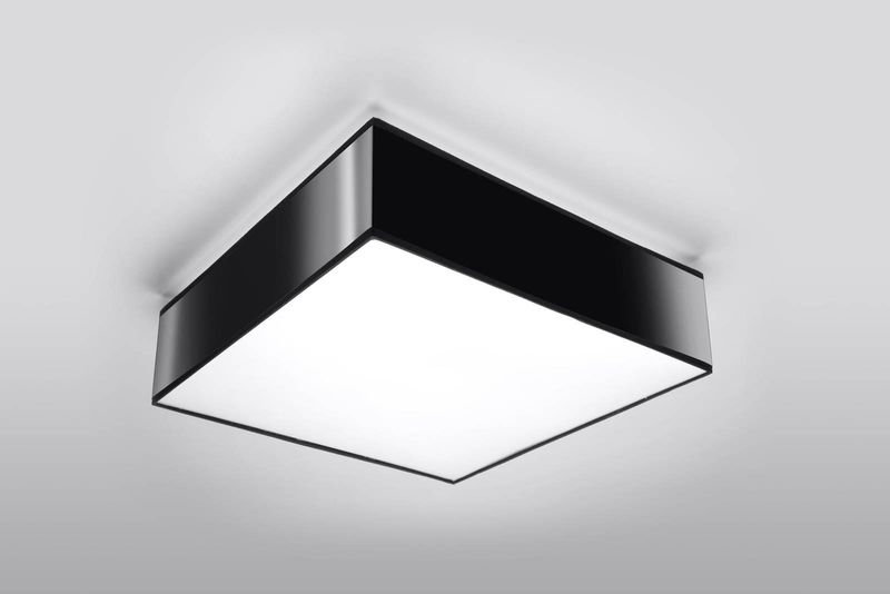 Plafon LAMPA sufitowa SL.0136 kwadratowa OPRAWA natynkowa czarna zdjęcie 2