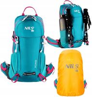 Turkusowy Plecak Turystyczny Wycieczkowy 18L Na Bukłak Górski Trekkingowy