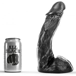 dildo ab64 dave 19 x 5cm all black zdjęcie 4