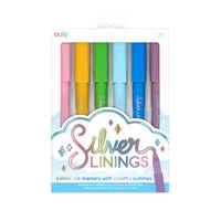 Flamastry Metaliczne z konturem, Silver Linings