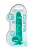 realistic dildo with balls   8/ 21 cm