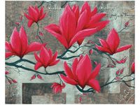 40X50CM FUKSJOWA MAGNOLIA OBRAZ