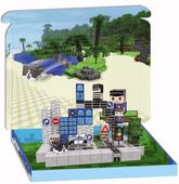 Klocki magnetyczne 3D kostki budowlane 2,5 cm Pixele Zestaw 110 el. Policja