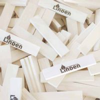 Polskie klocki Linden konstrukcyjne zestaw 1000 szt. luzem HANDMADE