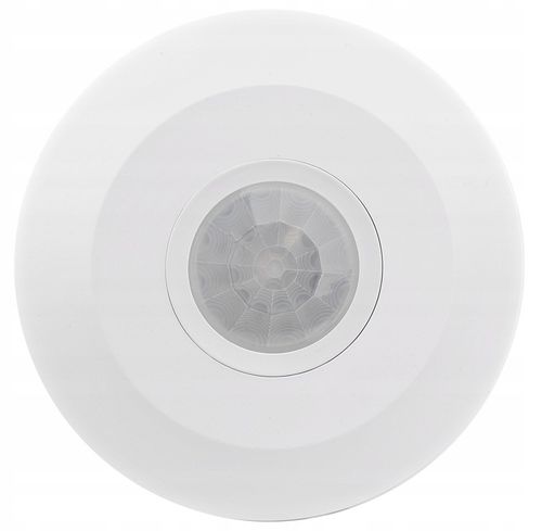 CZUJNIK RUCHU SUFITOWY ULTRA PŁASKI LED PIR CZUJKA ZMIERZCHU 360° na Arena.pl