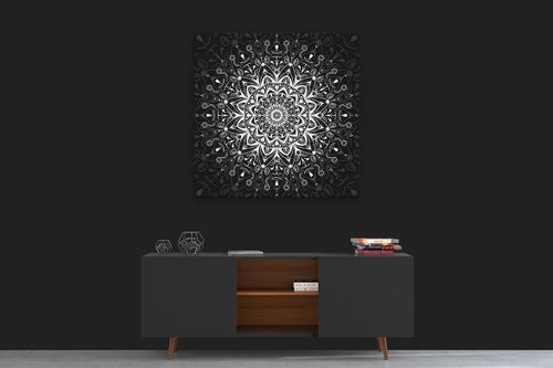 OBRAZ NA PŁÓTNIE CANVAS ABSTRAKCJA MANDALA 05 70X70 CM na Arena.pl