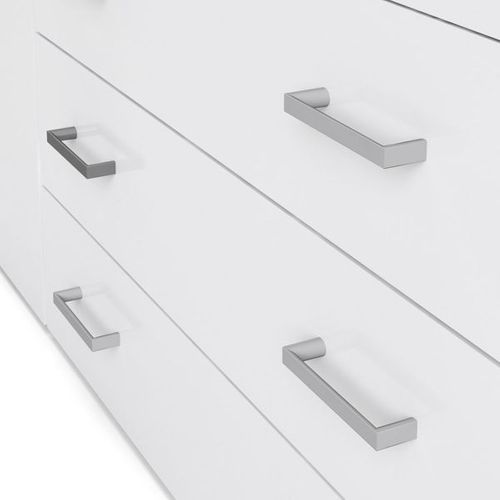 SPACE biała szafa 4+3 wysoki połysk na Arena.pl