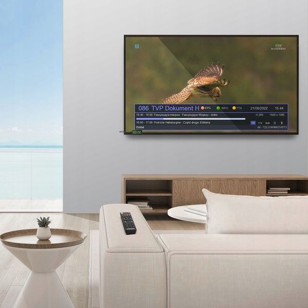 Tuner dekoder dvbt2 hevc mini stick tv naziemnej zdjęcie 14