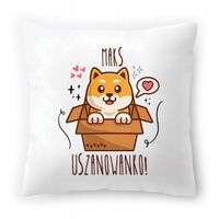 Poduszka Dla Maksa Na Urodziny Ze Zdjęciem Na Prezent Biała 40X40 Cm
