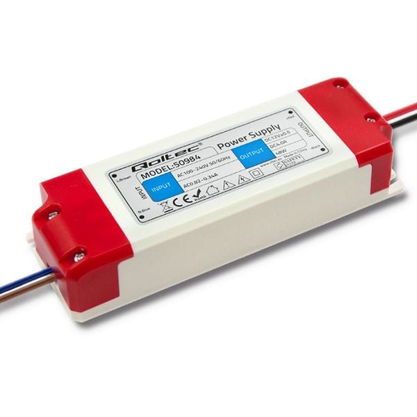 Qoltec Zasilacz impulsowy LED IP20 | 48W | 12V | 4A zdjęcie 6