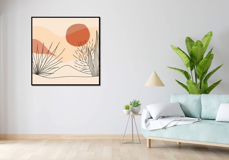 Plakat 100x100cm Miękka Roślinność zdjęcie 4