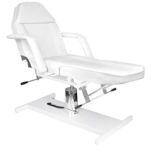 Fotel kosmetyczny hydrauliczny Basic 210 biały na Arena.pl