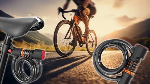 ZAMEK ZAPIĘCIE BLOKADA DO ROWERU + ŚWIATŁO TYLNE Lampka LED Uchwyt na Arena.pl