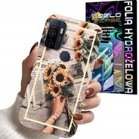 ETUI DO OPPO A53s A53 2020 - SŁONECZNIK KWIATY DLA KOBIET PLECKI + FOLIA